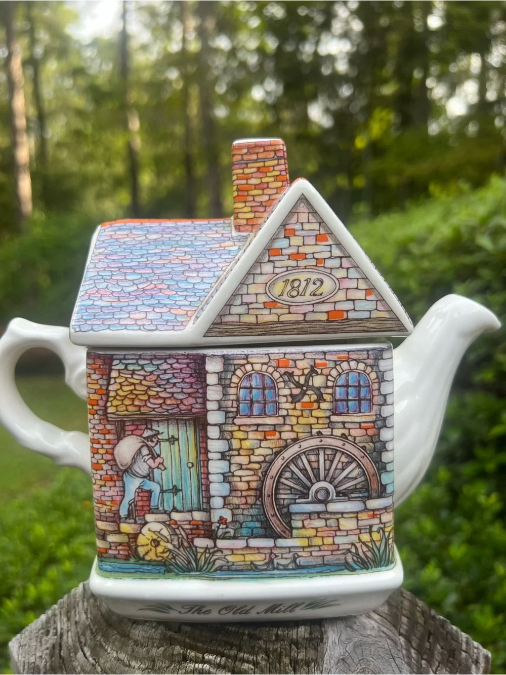 Vintage Sadler England The Old Mill Cottage Teapot House 1812